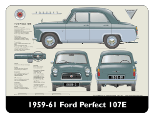 Ford Prefect 107E 1959-61 Mouse Mat